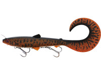 BULLTEEZ CURLTAIL INLINE 33CM 230G SINKING MOTOROIL BURBOT