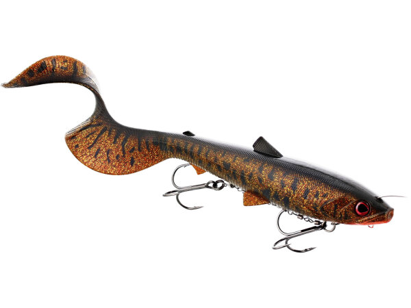 BULLTEEZ CURLTAIL INLINE 33CM 230G SINKING TIGER PERCH