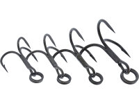 RIGGED TROUT - TREBLE HOOKS #8 4PCS UV ORANGE